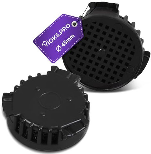 Vioks.pro Kühlschrankfilter 45mmØ 2x Ersatz für Liebherr FreshAir Aktivkohlefilter, Aktivkohle, Rundfilter 41mm Ø x 15mm H, Kühlschrank & Kühl-Gefrierkombination, 2 Stück