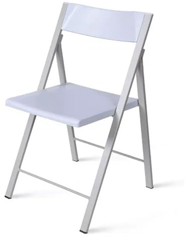WRYsqbhjyb Klappstuhl, Moderner und Einfacher Klappstühle, Multifunktionaler Gartenstühle Aus Dickem Stahlrohr für Zuhause, Büro, Hochzeit, Party, Terrasse, Esszimmer(Gray)