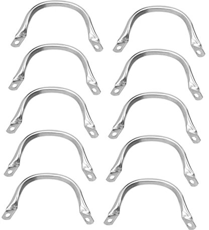 Cabilock 10 Piezas Mango De Olla De Reemplazo Mangos Laterales De Acero Inoxidable para Ollas y Sartenes De Sartén Antiescaldaduras para Cocina