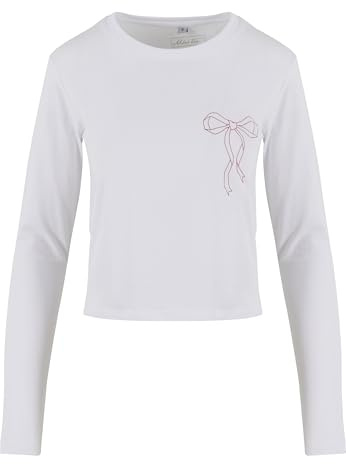 Miss Tee Bow Oneliner Ladies Short Longsleeve