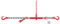 Dolezych Cadena de Amarre PowerLash L-150, 6300 Dan, 1 Pieza, con Gancho de Horquilla, 3,5 m de Longitud, Cadena 10-8, Negro/Rojo, Negro/Rojo