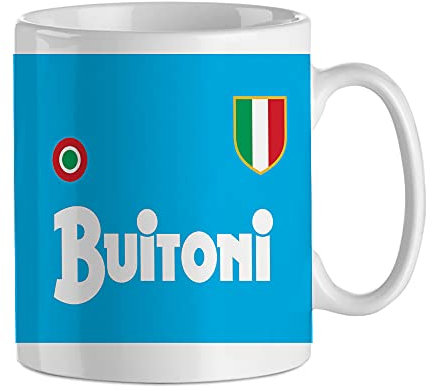 PR Service Tazza MUG Personalizzata con nome,con grafica Primo Scudetto Napoli, Tazza Personalizzata con nome,per tutti i tifosi del Napoli,amanti del mitico DIOS