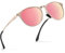 wearPro Sonnenbrille Damen-Al-Mg Metall Rahme-Polarisiert-Ultraleicht-Rund-Herren-Unisex-UV400-Retro-Vintage -Klassisch-Trendy-SonnenbrillenGeeignet FüR Camping-Outdoor-Geschenke für frauen-Rosa