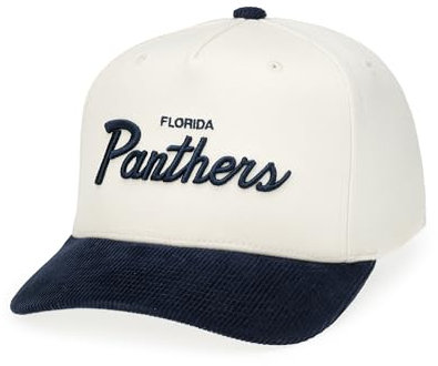 Mitchell & Ness NHL Seafront 5P Classic Red Snapback Cap - Florida Panthers, White-Black, 100% Baumwolle, verstellbar, Herren, Frauen, Kinder, Unisex, Frühling, Sommer, Herbst, Winter
