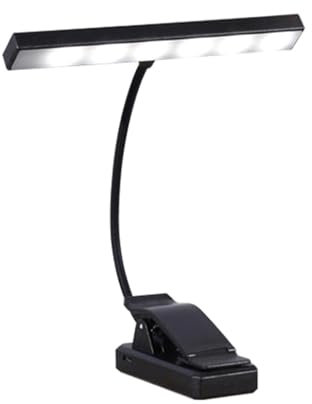 Zkydhbd Buchlicht Für Lesen Wiederaufladbares Buchlicht Mit Clip Eye Coring Leichtes Buch Light 18 LED Piano Music Stand Lampe Buchlampe Zum Lesen