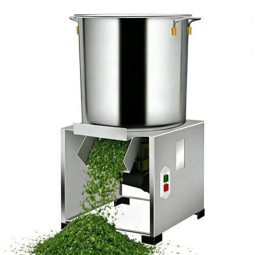 WEIMILOR Commercial Vegetable Chopper, Heavy Duty Stainless Steel Shredding Cutter, 1800W, 3500r/min, Output 50-120kg/h for Poultry Feed Processing