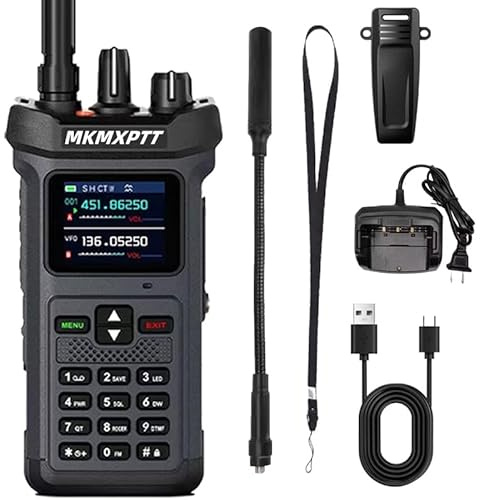 MKMXPTT MK-628 20W Outdoor High Power VHF UHF Dual Frequency Radio Amatoriale Flashlight Display Digitale 8800mAh