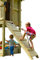 Demmelhuber Blue Rabbit 2.0 Anbaumodul Rampe mit Seil @RAMP Spielturm Erweiterung Kletterwand Kletterrampe mit Kletterseil