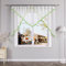 Yujiao Mao Voile Scheibengardine mit Satinband Mode kurz Gardine mit Kräuselband Transparent Grün HxB 120x300cm
