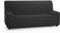 Martina Home Tunez, elastischer Sofabezug 2 Plätze 2 Plazas (120-190 cm) Schwarz