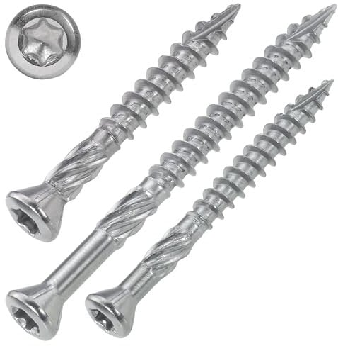 SCREW REBEL Terrassenschrauben 5 x 70 mm - 500 Stück - Edelstahl gehärtet martensitisch mit Zulassung ETA