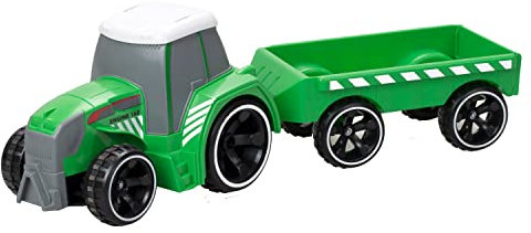 SilverLit Tooko Remote Control Tractor with Trailer, Contruction Vehicle Toy, Preschool Tractor