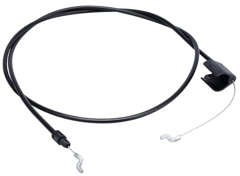Dalom 532183567 Safety Control Cable 183567 60-109 for Poulan Sears Craftsman Husqvarna Weed Eater Engine Lawn Mower Cable Parts Cable Length: 61 1/2,Conduit Length: 54 1/2,Z Bend on Each End
