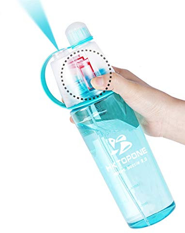 HKTOPCNE Spray Water Bottle For Drinking Sports Water Bottle Cycling BPA Free 600ml For Running Climbing Gym Cycling Hiking Mountaineering