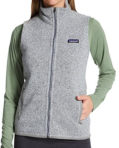 PATAGONIA W's Better Sweater Vest Pile ad Alte Prestazioni, Birch White, XL Donna