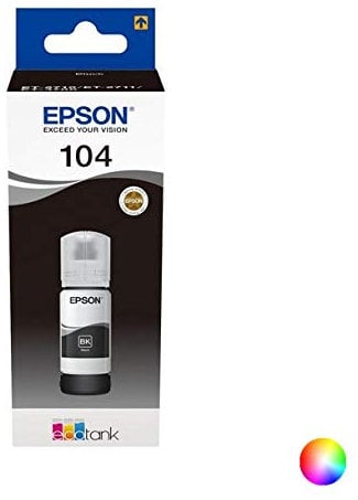 Epson EcoTank 104 schwarze Original-Tintenflasche, 1 Stück, cfff2109, S0224688
