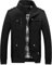 Jacke Herren Modern Urban Klassisch Mode Stehkragen Strickjacke Männer Übergangsjacke Winter Mehrere Taschen Design Jugend Atmungsaktiv Herren Mantel D-Black 5XL