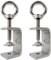 WEIWUXIAN Morsetto a C per Impieghi Gravosi, 2 Pezzi In Acciaio Inox Resistente, 47mm per La Lavorazione Del Legno, per Falegnameria, Saldatura, Armadietti, Argento (con Anello di Sollevamento)