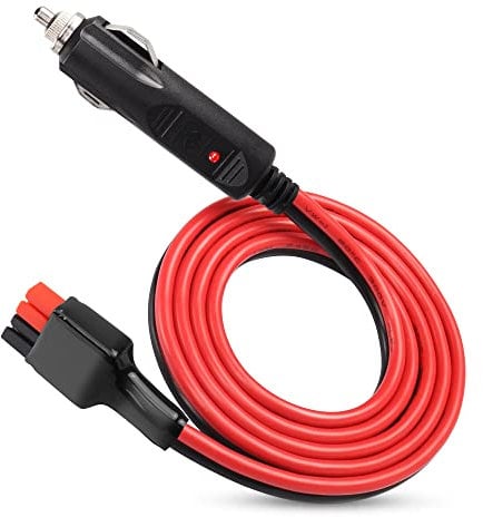 YAODHAOD Solar Extension Cable to 12V Cigarette Lighter Plug, 14AWG Heavy Duty Cable 1M for Solar Panel Kit, Tools Generator Backup Battery and Foldable Solar Panel,Solar power plant