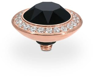 Qudo INTERCHANGEABLE TONDO deluxe 13mm rosegold Aufsatz für Ring (silky sage delite)