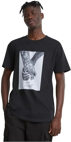 Mister Tee Herren Trust 2.0 Tee Black, 5XL