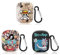 (3 Packung) Hülle für AirPods 1st/2nd Erzeugung Ohrhörer mit Schlüsselbund, TAOCHEN Netter Cartoon Silikon Fall Schutz Stoßfeste Abdeckung für AirPods 1 und für AirPods 2