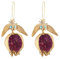 Caritierily Einzigartige Gold Granatapfel Design Ohrringe Baumeln Haken Ohrringe Für Frauen Weibliche Modeschmuck Geschenke Für Sie Ohrringe Pack (Gold, One Size)