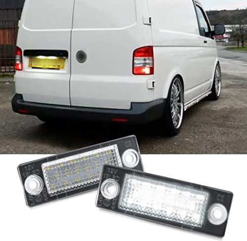 2 Stück Nummernschildbeleuchtung für V/W P/assat B5.5 C/addy MK3 für G/olf T/ransporter T5 T6 T/ouran J/etta S/yncro