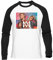 Marcus & Martinus Schweden Unisex Weißes Baseball-T-Shirt Schwarz Langarm