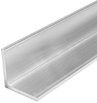 PRIOstahl Profilé d'angle en aluminium - Profilé d'angle en L - Rail d'angle isocèle - 60 x 60 x 4 mm - Longueur : 1000 mm - EN AW-6063 t6 - Protection pour les coins, les bords, la construction