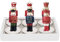 Generico Set 12x Candele a Forma di Soldatini Schiaccianoci tealights Segnaposto Bomboniera per cenone Capodanno, Feste, Christmas, Decorazione Regalo 5 x 8 cm assortite