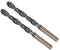 CoCud Torsion Foret Mèches, 8,5 mm Coupe Bord, Titane & Nitrure Revêtement Haute Vitesse Acier 4341 Rond Tige - (Applications: pour Inox Acier Perçage Machine), 2-Pièces