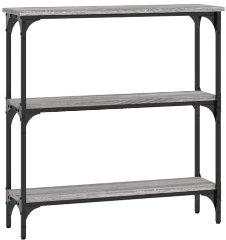 vidaXL Konsolentisch Grau Sonoma 75x22,5x75 cm Holzwerkstoff