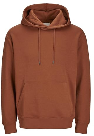 JACK & JONES Men's Jjestar Basic Sweat Hood Noos Sweatshirt, Mocha Bisque, M