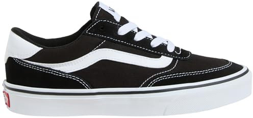 Vans Femme Brooklyn Ls Basket, Suede Canvas Black White, 38 EU