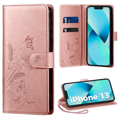 Thorhülle Handyhülle für iPhone 13 Hülle, Schutzhülle für iPhone 13 PU Lederhülle Tasche Flip Case Kartensteckplätzen Klapphülle Kompatibel mit iPhone 13 Hülle