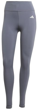 adidas Women's Optime Essentials Stash Pocket Full Length Leggings, onix/white, S