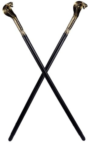 LIFKOME Gold Schlange Spazierstock Kunststoff Spielzeug Cosplay Prop Halloween Kostüm Zubehör Bühne Leistung