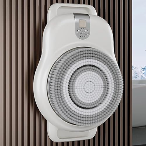 Wall Mounted Back Scrubber,2024 Upgrade Electric Back Bath Brush,Shower Back Scrubber Wall Mounted,360° Automatic Rota-Tion,2 Speed Adjustment,for Deep Cleansing