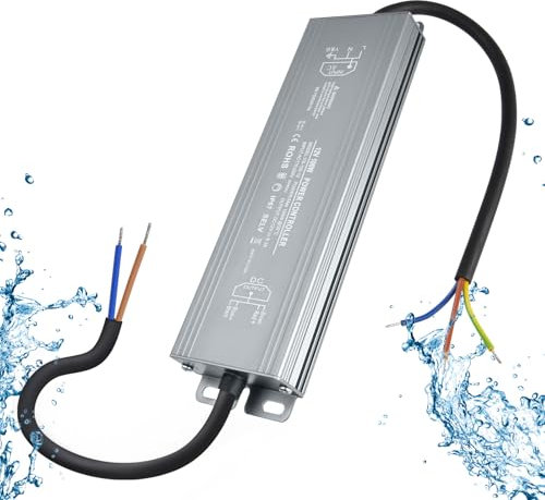 OFFCUP LED Trafo 12V 100W IP67 Wasserdicht Transformator LED Netzteil Treiber AC 250V auf DC 12V Adapter LED Driver Niedervolttrafo Konstantspannung Schaltnetzteil Trafo Nicht Dimmbar