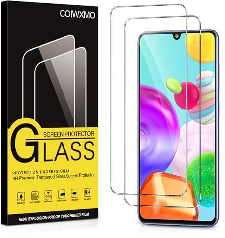 Coiwxmoi 2 Stück Panzer Schutz Glas für Samsung Galaxy A41 4G 6,1 9H Härte Schutzfolie,Ultra-Klar Displayschutzfolie,Full Screen Schutzglas Ultrabeständig Bläschenfrei für Samsung A41 4G,Clear