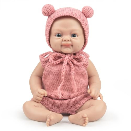 Vollence Bambola Neonata 31cm in Silicone, Bambola in Silicone, Non Bambola in Vinile, Bambini - Ragazza