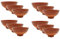 Acan Tradineur - Pack de 12 tazas de barro para vino, Nº 2, tazón, cuenco para licores, aperitivos, producto artesanal, fabricado en España (Marrón - 12,2 x 5,7 cm)