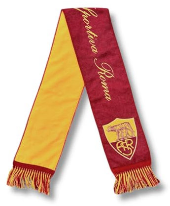 AS Roma Jacquard-Schal VIP rot mit traditionellem Logo