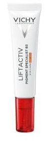 Vichy Liftactiv Pigment Specialist B3 Augenpflege LSF50+, Anti-Pigmentflecken-Augencreme mit Melasyl und Niacinamid, Gegen Augenringe, Für eine ebenmäßigere Augenpartie, 15 ml