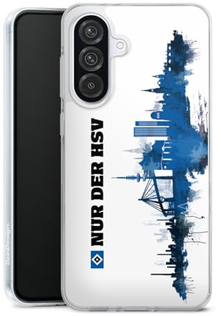 Silikon Hülle kompatibel mit Samsung Galaxy A 56 5G Case transparent Handyhülle HSV Offizielles Lizenzprodukt Bundesliga