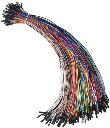 GTIWUNG 100 Stück Jumper Wire Kabel Steckbrücken für Arduino Breadboard, Steckbrett, 30cm Female-Female Kabel Steckbrücken 24AWG Drahtbrücken, Zehn Farben, je 10 Stück