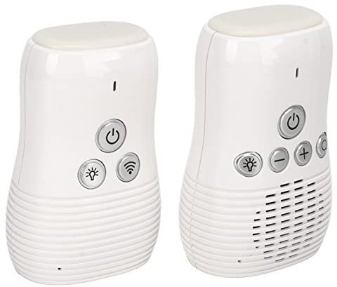 Moniteur de bébé Audio sans Fil à 2,4 GHz à Deux Voies, Moniteur de Soins pour bébé Interphone avec Lumière Nocturne 100 à 240v (Prise UE)