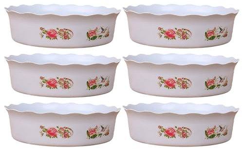 ETUCYNG 6 Stucks 17 X 14 X 6 cm Lotusschalen Pflanzgefäß Seerosenschale Bonsai Bowl LotusFlower LotusBowl Pflanzer ABS Hydrokultur Pflanzgefäß Ohne Abfluss Für Blumen Sukkulenten Fische Heimdekorati