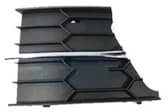 Kühlergrill Grill Für Skoda Für Superb 2013 2014 2015 Mit Helle Bar Nebel Lampe Abdeckung Front Lower Bumper Nebel Licht Rahmen Vent Grille Borte Panel Nieren Kühlergrill(Links)